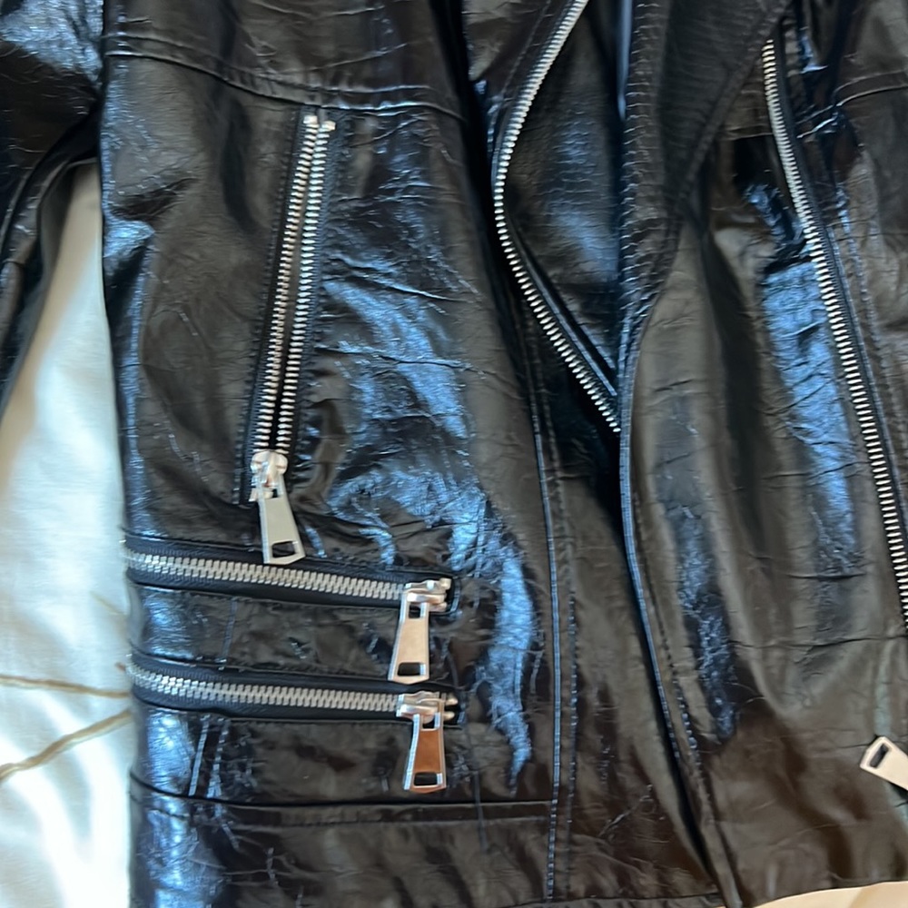 Vegan Leather Jacket - Picture 3 of 4
